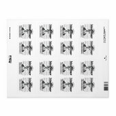 Étiquette Gangster John Dillinger (Feuille entière)