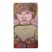 Étiquette garçon bongo (Devant)