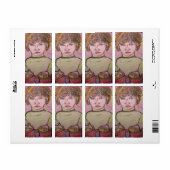 Étiquette garçon bongo (Feuille entière)