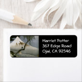 Étiquette Garçon et Mont Fuji Hokusai Art japonais (En situation)