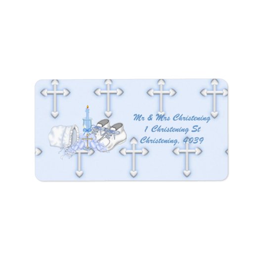 Étiquette Garçons Bristening Wish (Devant)