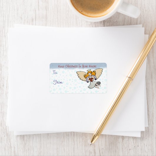 Étiquette Garde Noël Dans Ton Coeur (En situation)