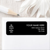 Étiquette Gardez le calme et le rock (En situation)