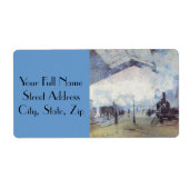 Étiquette Gare de Claude Monet (Devant)