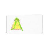 Étiquette Gâteau citron design (Devant)