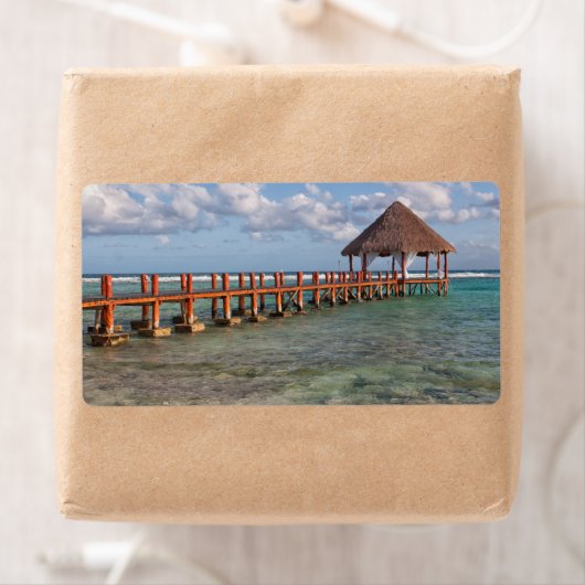 Étiquette gazebo mexicain (En situation)