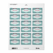 Étiquette GC | Tantalisant Turquoise Red (Feuille entière)