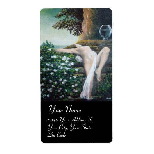 ÉTIQUETTE GEA, MYRTLE ET EAU (Devant)