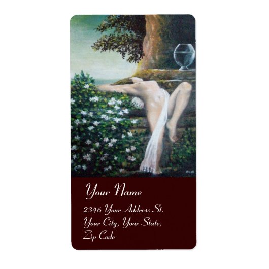 ÉTIQUETTE GEA, MYRTLE ET EAU (Devant)