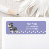 Étiquette Géant de dessin animé/Schnauzer standard/miniature (En situation)