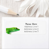 Étiquette Géant Green Day Gecko - grandis Adresse de retour (En situation)