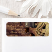 Étiquette Gears & Baubles Mariage Steampunk (En situation)