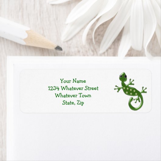 Étiquette Gecko Lizard (En situation)