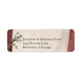 Étiquette Gecko - Lizard, Stucco et Stone Southwest Adresse (Devant)