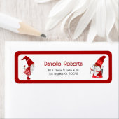 Étiquette Gène fille mignonne et gnome cupide (En situation)