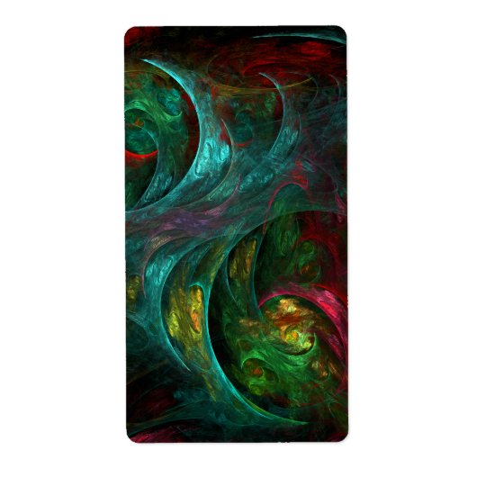Étiquette Genèse Nova Abstrait Art Fractal (Devant)