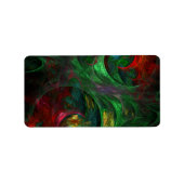 Étiquette Genesis Green Art Abstrait (Devant)