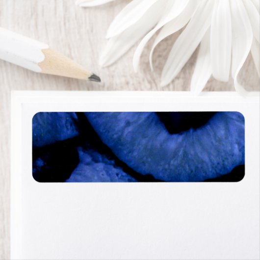 Étiquette Géodes Agate Quartz Bleu (En situation)