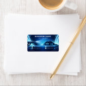 Étiquette Geometric Residential Pressure Washing Glow (En situation)