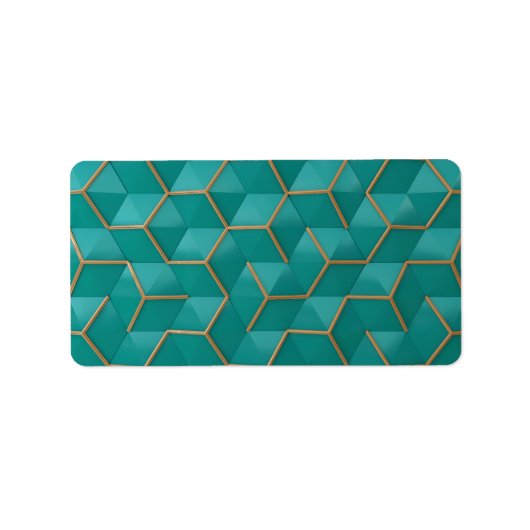 Étiquette géométrique (Devant)