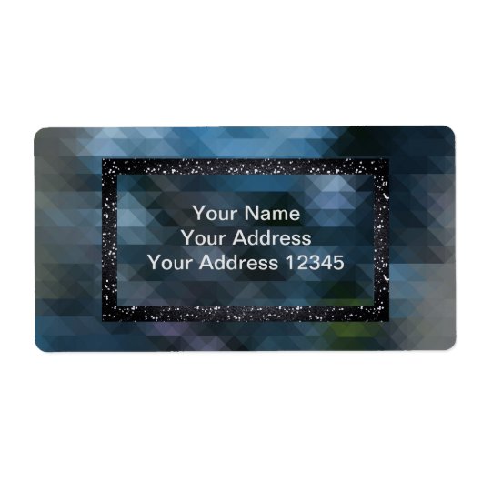 Étiquette Géométrique, abstraite, motif (Devant)