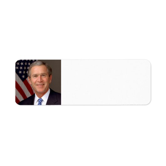 Étiquette George W. Bush (Devant)