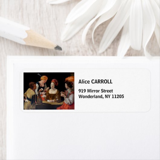 Étiquette Georges de la Tour - Cheat avec l'As des Diamants (En situation)