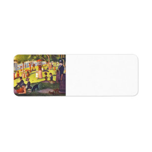 Étiquette Georges Seurat- 'un dimanche sur la La grand Jatte