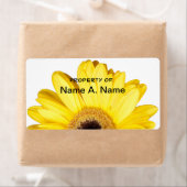 Étiquette Gerber Jaune Daisy Fermer la photo (En situation)