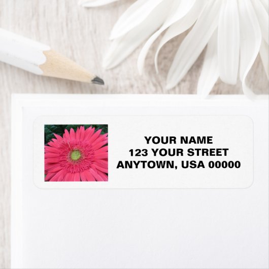 Étiquette Gerbera Daisy (En situation)