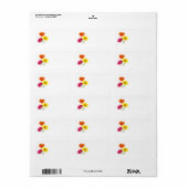 Étiquette Gerbera Daisy Delight (Feuille entière)