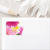 Étiquette Gerbera Daisy Piink Fleurs (En situation)