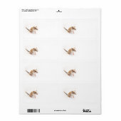 Étiquette Gerbil Cute Bébé Animal Animaux Animaux Animaux Ge (Feuille entière)