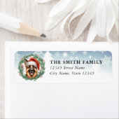 Étiquette German Shepherd Dog Return Address Labels (En situation)