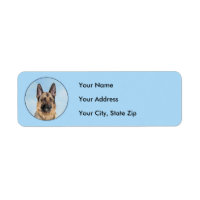 German Shepherd Painting - Cute Original Dog Art
