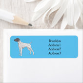 Étiquette German Shorthred Pointer dog (En situation)