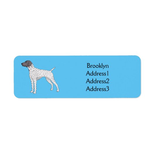 Étiquette German Shorthred Pointer dog (Devant)