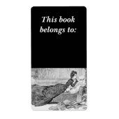 Étiquette Gibson Girl Reading (Devant)