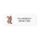 Étiquette Gingerbread Cookie (Devant)