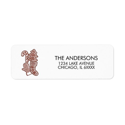 Étiquette Gingerbread Cookie (Devant)