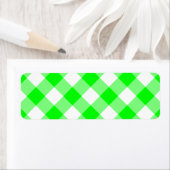 Étiquette Gingham Citron (En situation)