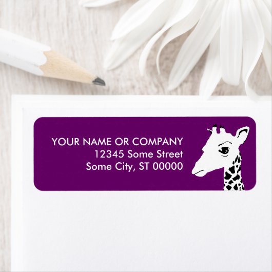 Étiquette girafe (En situation)