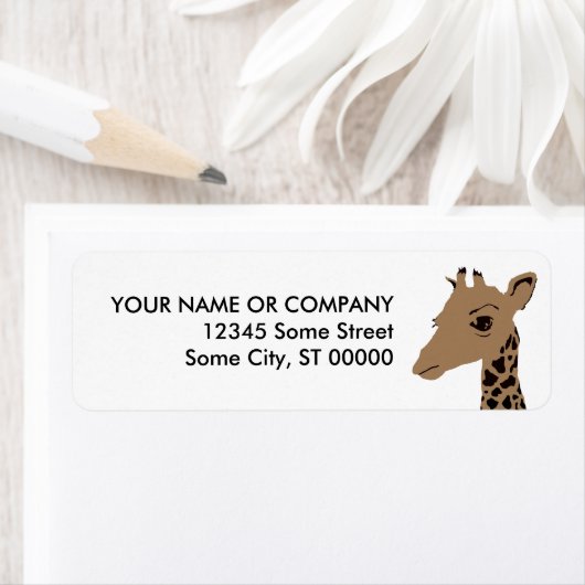 Étiquette girafe (En situation)