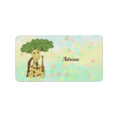 Étiquette Giraffe (Devant)