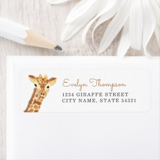 Étiquette Giraffe (En situation)