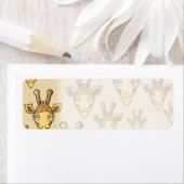 Étiquette Giraffe Design. (En situation)