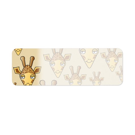 Étiquette Giraffe Design. (Devant)