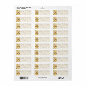 Étiquette Giraffe Design. (Feuille entière)