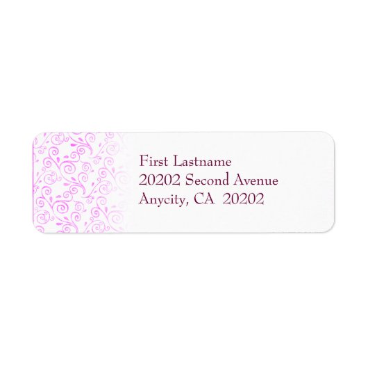 Étiquette Girlie Swirlie (Devant)