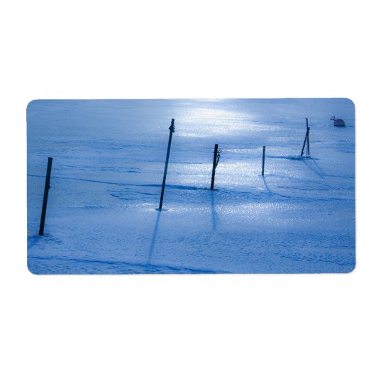 Étiquette Glace bleue sans fin (Devant)